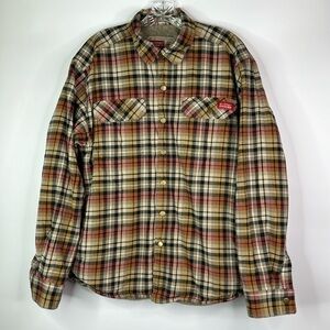 Stormy Kromer The Camp Shirt Sherpa Lined Button Up Shirt Size Medium